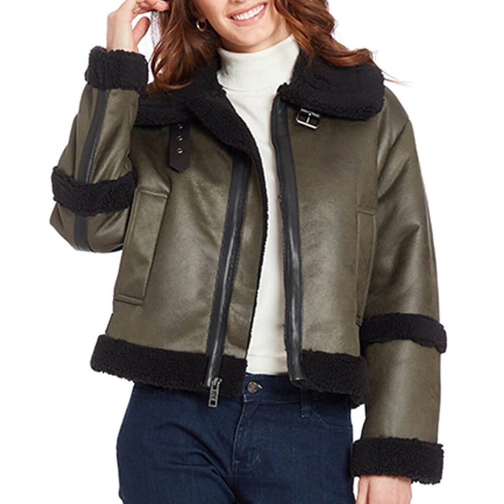 Frye Shearling Aviator Jacket S - image 2